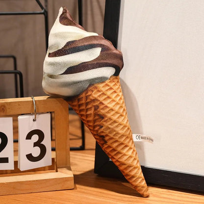 Simulation Ice Cream Plush Toy | Soft Stuffed Dessert Plushie Throw Pillow & Sofa Cushion Home Decor - G - Catoure Simulation Ice Cream Plush Toy | Soft Stuffed Dessert Plushie Throw Pillow & Sofa Cushion Home Decor
