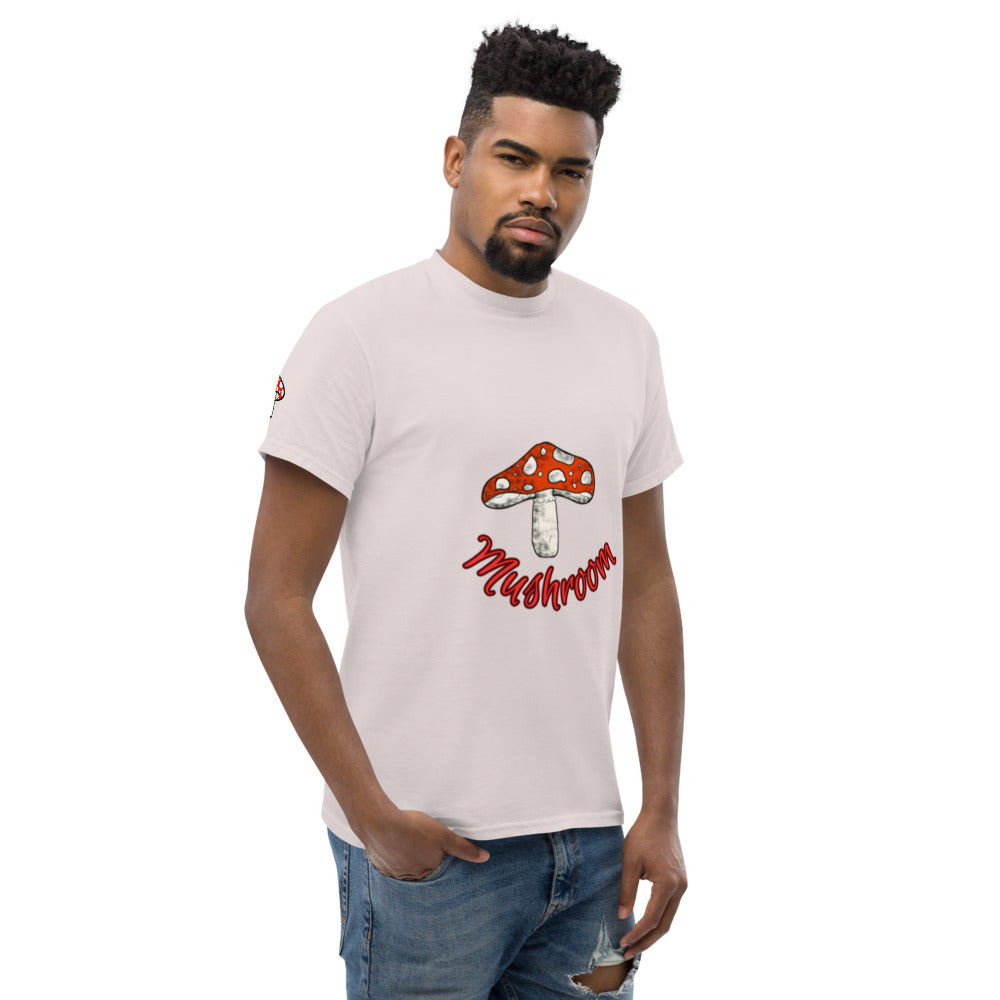 Mushroom Unisex Classic Cotton Tee Crew Neck Shirt | Everyday Streetwear