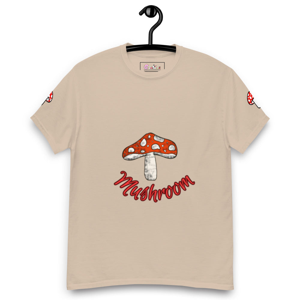 Mushroom Unisex Classic Cotton Tee Crew Neck Shirt | Everyday Streetwear