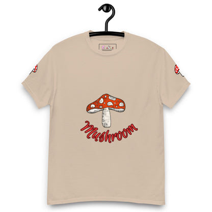 Mushroom Unisex Classic Cotton Tee Crew Neck Shirt | Everyday Streetwear