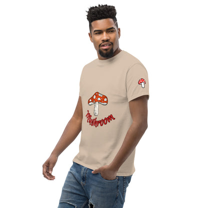 Mushroom Unisex Classic Cotton Tee Crew Neck Shirt | Everyday Streetwear