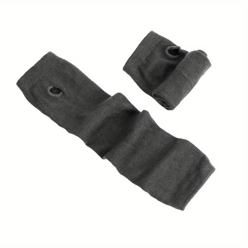 Unisex Gothic Lolita Arm Warmers | Harajuku Striped Fingerless Punk Long Wristband Y2K Gloves - G - Catoure Unisex Gothic Lolita Arm Warmers | Harajuku Striped Fingerless Punk Long Wristband Y2K Gloves