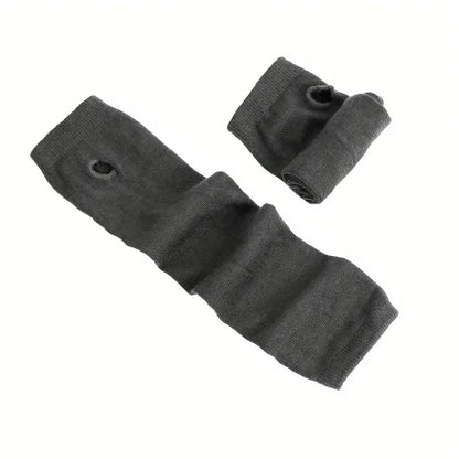 Unisex Gothic Lolita Arm Warmers | Harajuku Striped Fingerless Punk Long Wristband Y2K Gloves - G - Catoure Unisex Gothic Lolita Arm Warmers | Harajuku Striped Fingerless Punk Long Wristband Y2K Gloves