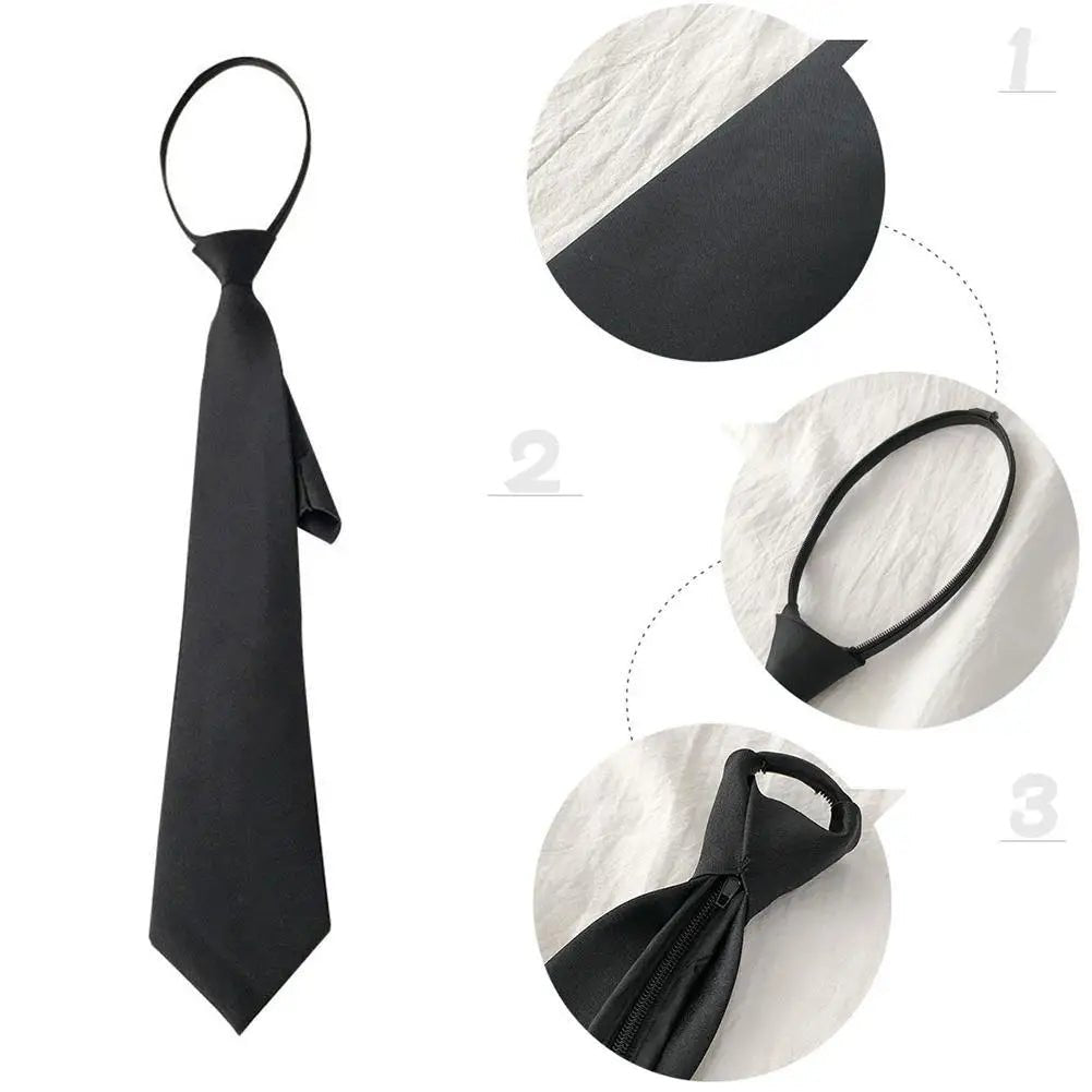 Unisex Retro Slim Neck Tie | Silky Narrow Bow Tie for Women & Men in Korean Elegant Style - G - Catoure Unisex Retro Slim Neck Tie | Silky Narrow Bow Tie for Women & Men in Korean Elegant Style