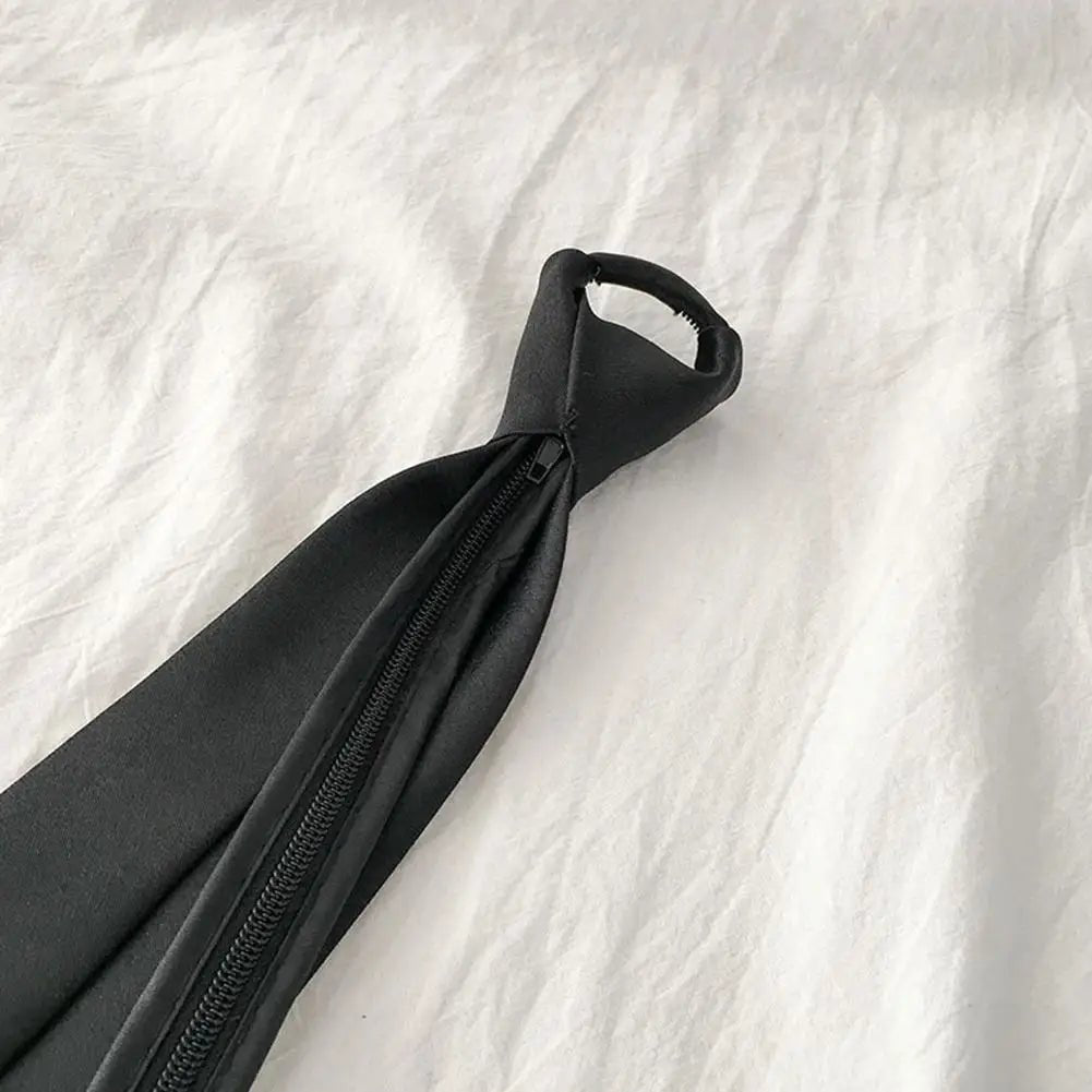 Unisex Retro Slim Neck Tie | Silky Narrow Bow Tie for Women & Men in Korean Elegant Style - G - Catoure Unisex Retro Slim Neck Tie | Silky Narrow Bow Tie for Women & Men in Korean Elegant Style